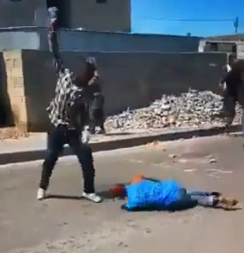 African Thief Having Shitty Day....