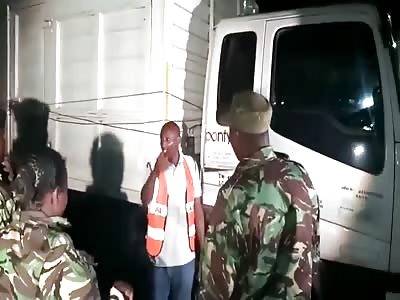 TRUCKER BEATEN BY POLICE