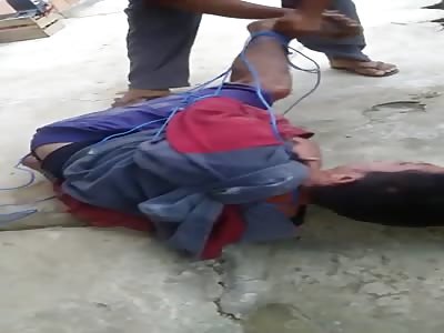 THIEF RECEIVING PUNISHMENT