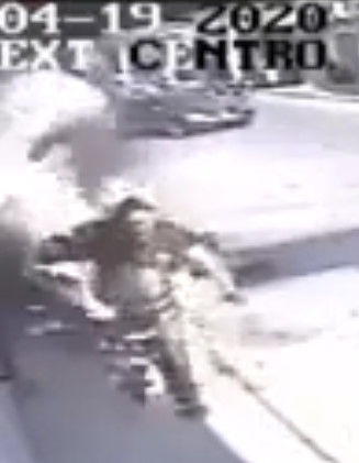 WTF? Driver on Fire Runs For His Life