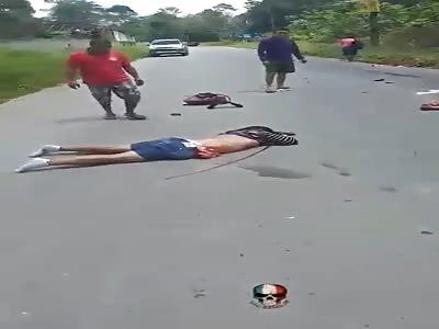 exposed guts and waste feet