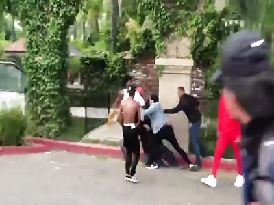 Protest ends badly for man