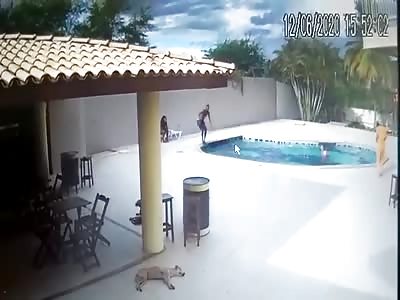 Executed While Sunbathing by the Pool