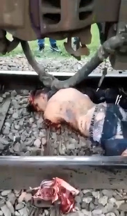 Dude Throws Himself Under a Train