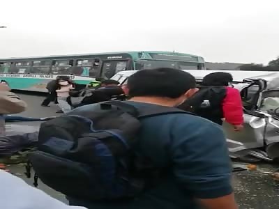 Victim of terrible accident in el salvador