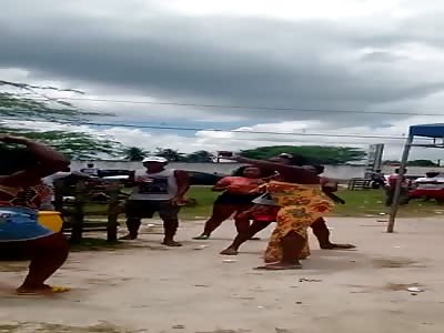 Fights fight over a male