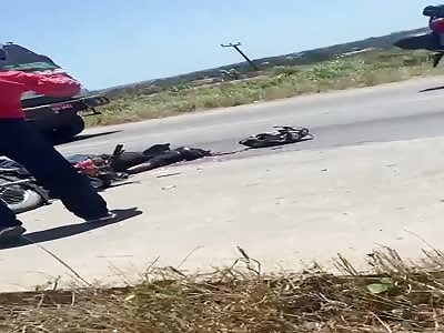 Not even the helmet will save you brother