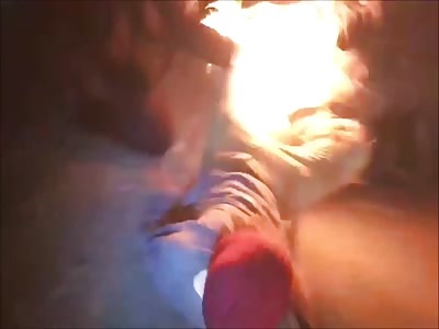 Portland Antifa Retards Set Themselves on Fire