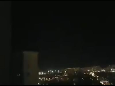 Shots from a helicopter in Turkey to civil people