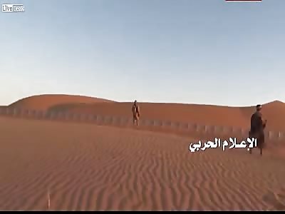 Houthis destroyed Saudi car with RPG 