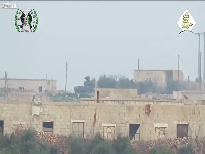 First T90 in Syria hit by TOW.  