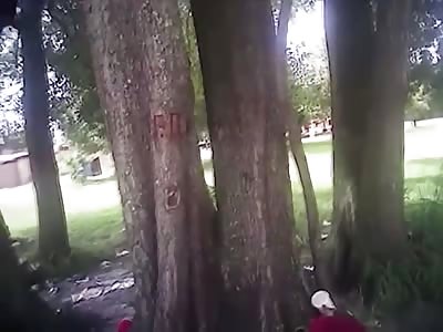 Cop filmed in bloody fight with homeless man