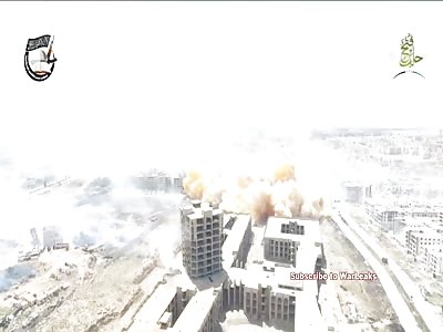 Syria War 2016 - INSANE Drone Footage Captures Rebel Hell Canon Shell Nearly Taking Out Own Drone