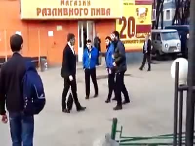 WOW! Russians VS Muslims STREETFIGHT! Who wins? So we must to do with Muslims in Europe 