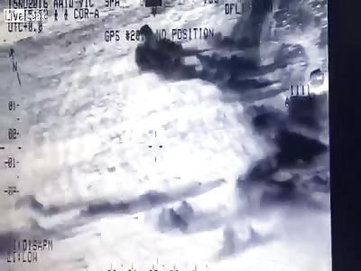  Iraqi Gunship kills a group of ISIS terrorists in Tal Afar