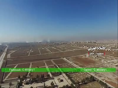 Aleppo- Drone footage of recently captured areas by the Syrian army Part 1 