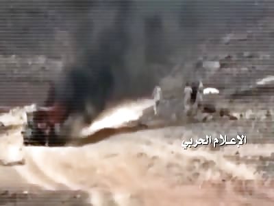 The destruction of the Alliance of aggression mechanisms missiles at # Yemen 