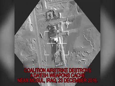 Dec 23: Coalition airstrike destroys a Da'esh weapons cache near Mosul, Iraq