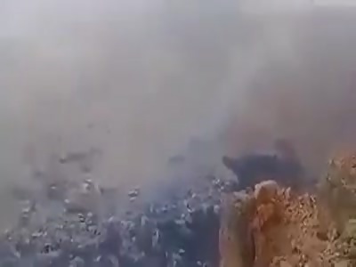 SYRIA:Sy.A.AF BOMBARDING J.F.S POSITIONS IN â€œWADI BARADA