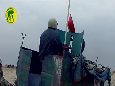 ---Iraq War, PMU's drone captures blowing up VBIED near Mosul