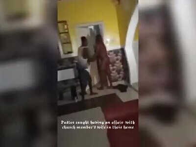 Husband caught pastor of his village fucking his wife 