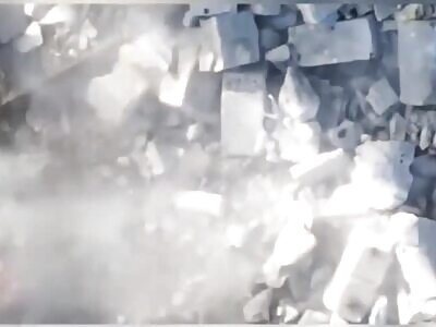 Russian soldier turned into minced meat by drone dropped granades