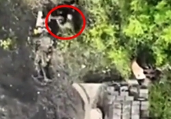 ORC receives a butt full of shrapnel