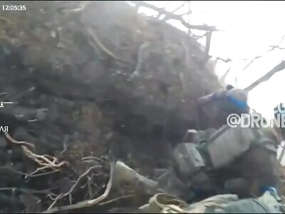 Intense trench combat with casualties