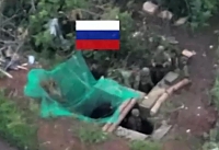 Ukrainian drone attacks entrenched Russian infantry
