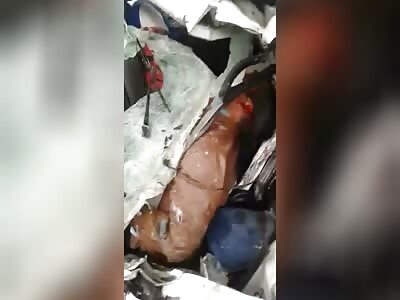 a taxi entered the opposite lane and collided head-on with a bus