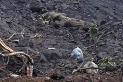 Killed ORC seen by a Ukrainian position