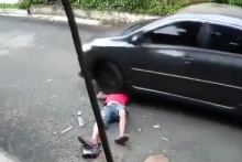 Only a dumbass relaxes on the road