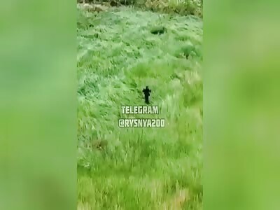 Russian surrendered but is oblivious to the death from above