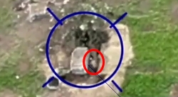 Ukrainian infantry being targeted by artillery