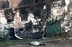 Group of ORCs infantry takes direct hit from ordnance