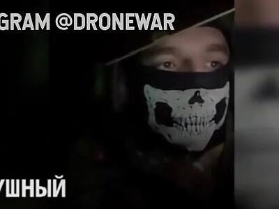 Tank explosion and fleeing crew