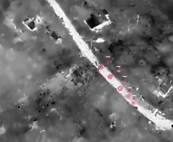 UA targeted RU infantry positions in buildings around Klishchiivka