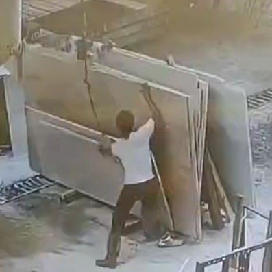 Factory Worker Checks Out Early