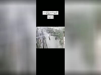 Bomb attack on gold shop in Lashio,Myanmar