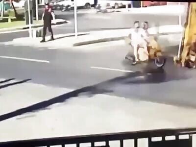 Turkish biker hit the police