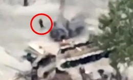 A Kamikaze drone targets ORCs