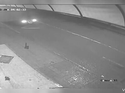 Horrific accident of woman lost control of her car killing old man 