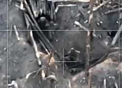 Assault on UA trenches and four prisoners