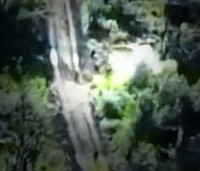 FPV drone hits a group of ORCs