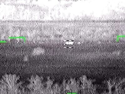 Ka-52 Wrecks Ukrop Tank 