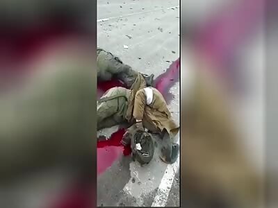 Heavy breathing of russians on a road