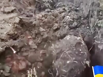 Ukrop Buried by RU Artillery 