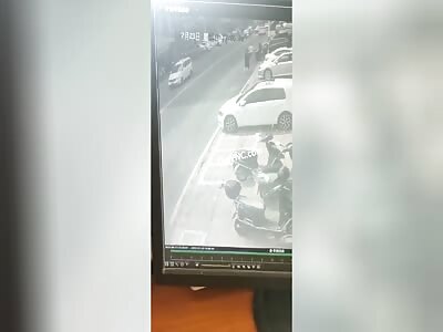 Couple hit by car in China