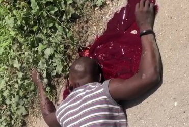 Criminal executed by headshot 