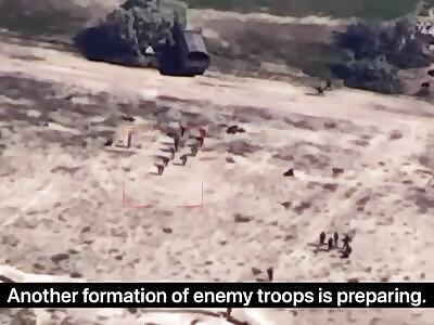 HIMARS strike ORCs in groups